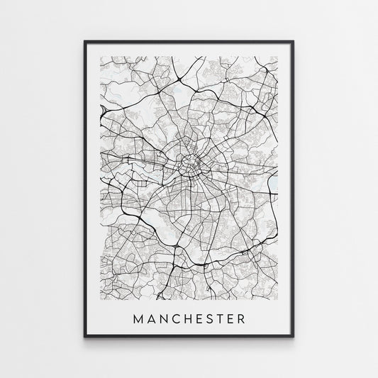 Manchester Map Print