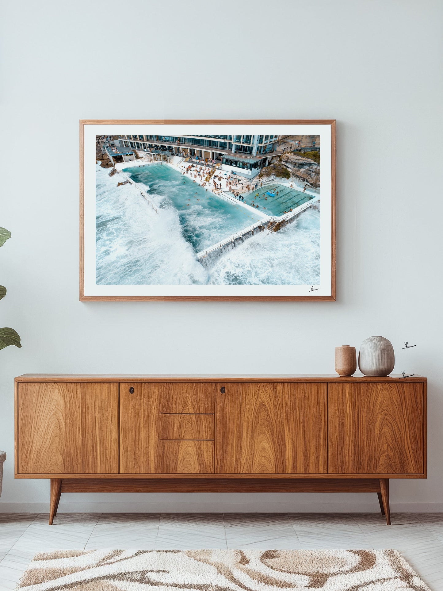 Bondi Icebergs Wipe Out 01 - Bondi Beach Wall Art Print