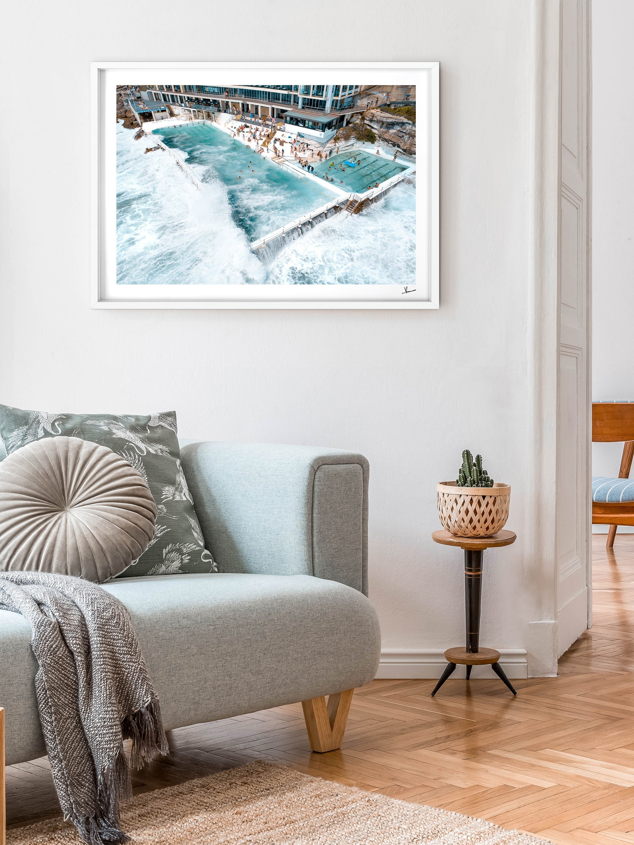 Bondi Icebergs Wipe Out 01 - Bondi Beach Wall Art Print