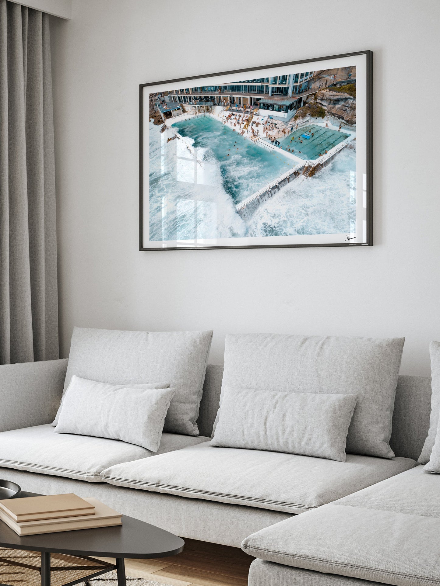Bondi Icebergs Wipe Out 01 - Bondi Beach Wall Art Print