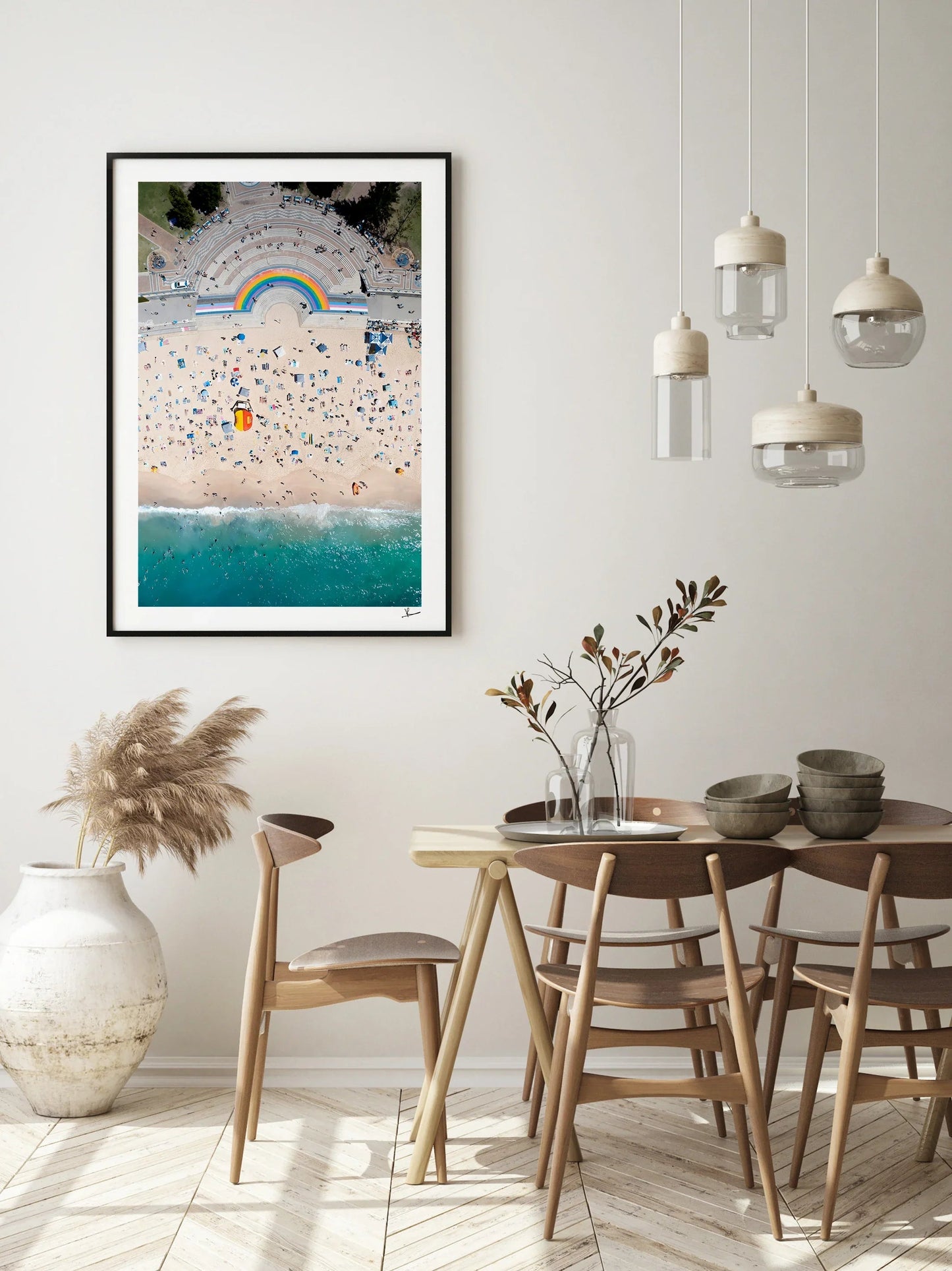 Coogee Beach Rainbow - Sydney Wall Art Print