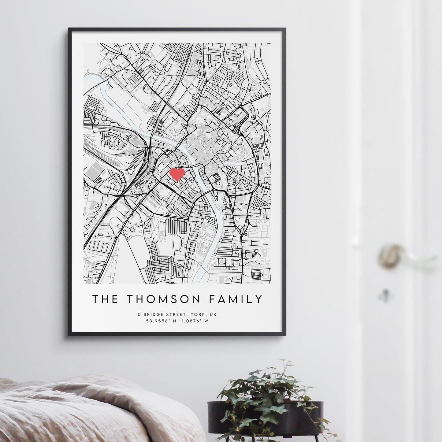 Family Home Map Print