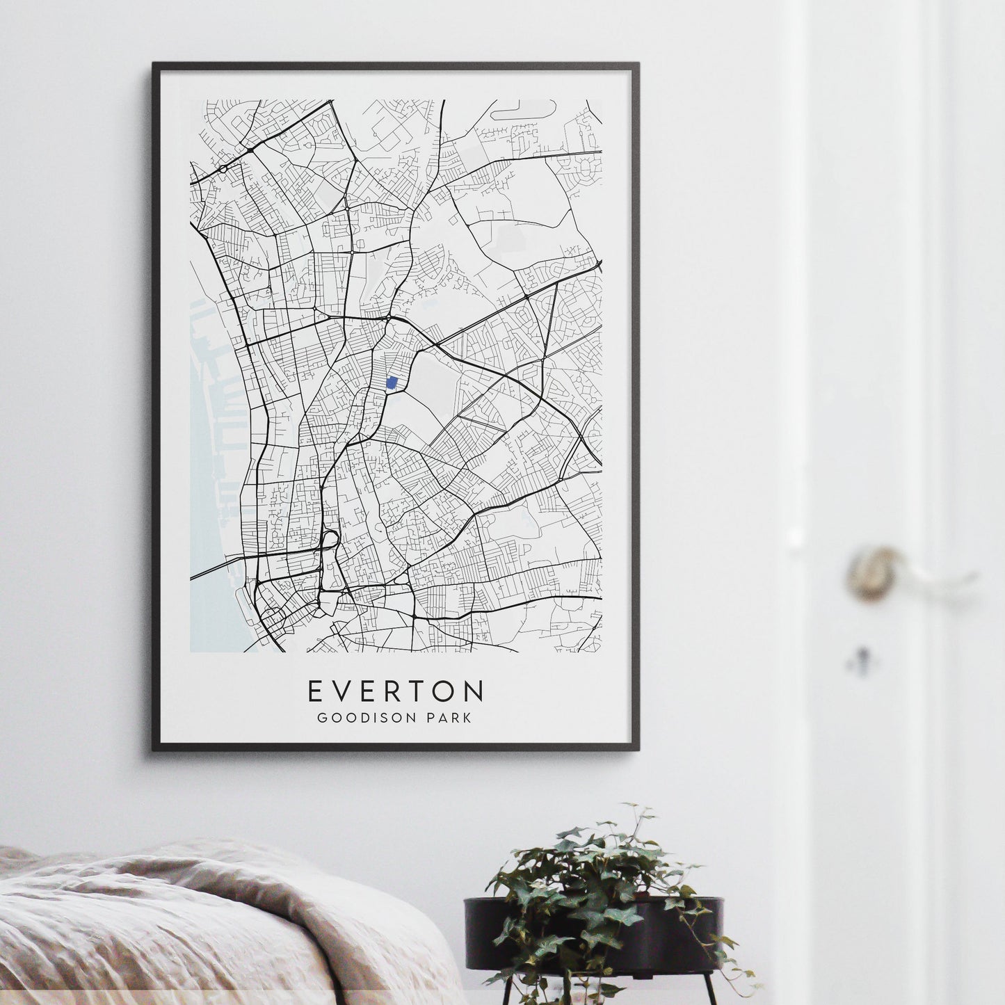 Everton-Goodison Park Stadium Football Map