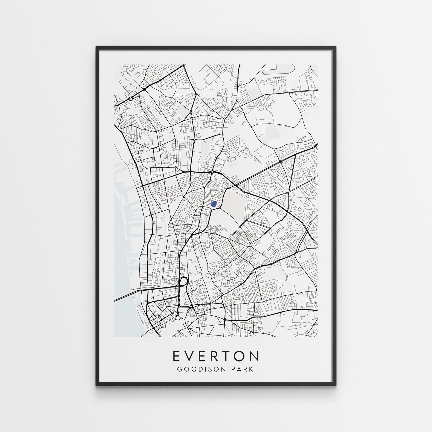 Everton-Goodison Park Stadium Football Map