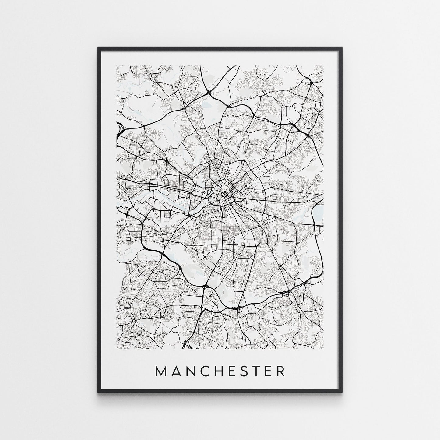 Manchester Map Print